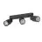 SLV Puri 2.0 Aluminium Spot Noir | Convient pour 3x GU10