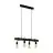 Eglo Suspension Luminaire Townshend Acier Bois Noir | IP20 - Convient pour 4x E27 
