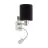Eglo Applique Murale Pasteri Acier Nickel Satiné 40 | IP20 - Incl. Spot et Excl. 1x E27
