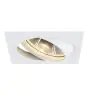 SLV New Tria 1 Spot Aluminium Blanc Carré | Diamètre 150mm - Convient pour 1x GU10 (AR111) 