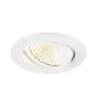 SLV New Tria Universel 68 Spot Aluminium Blanc Rond 8.6W 600lm 60D - 925-930-940 CCT | Diamètre 68mm -  Meilleur Rendu Des Couleurs - Dimmable 