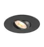 SLV New Tria 75 XL Spot Aluminium Noir Rond | Diamètre 75mm - Convient pour 1x GU10 